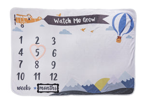 Hot Air Balloon Milestone Blanket